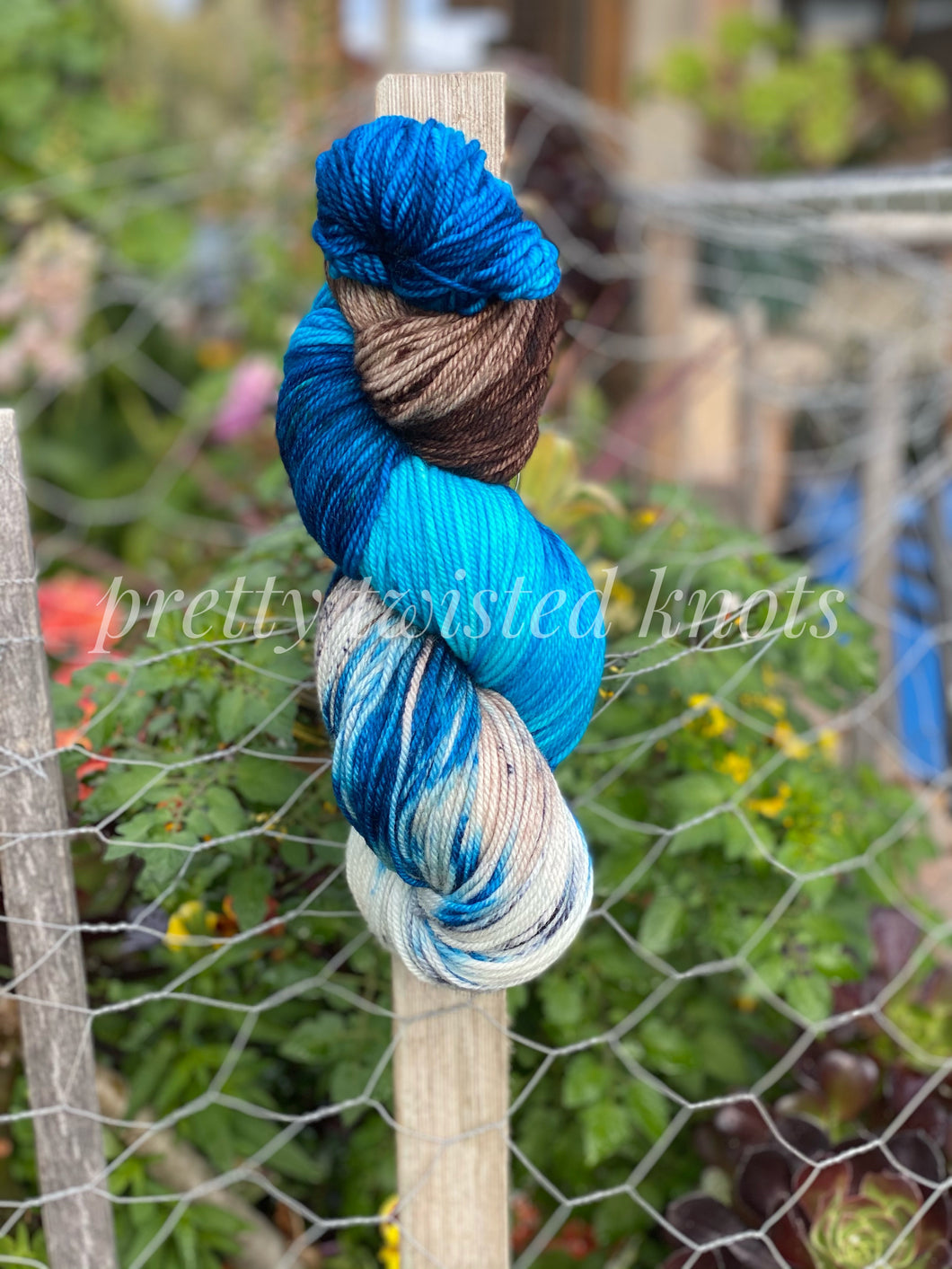 “Blue Winged Kookaburra” CUSTOM dyed to order 8ply/200g skein