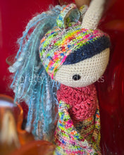 Load image into Gallery viewer, Luna , the Unicorn Doll CROCHET

