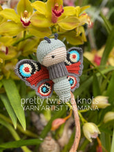 Load image into Gallery viewer, “Peacock Butterfly” CUSTOM Order Crochet

