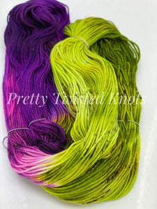 “Aurora Australis” ,HandDyed  8ply Skein CUSTOM dyed to order