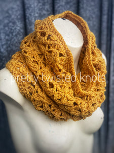 Candy for Bees, Crochet Cowl PATTERN