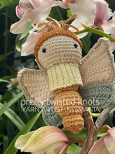 Load image into Gallery viewer, “Golden Daydream Moth”, CUSTOM Order Crochet
