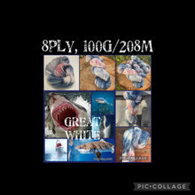 Load image into Gallery viewer, Great White, DYE ME DEADLY, Custom dyed yarn
