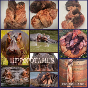 Hippopotamus, DYE ME DEADLY, Custom dyed yarn