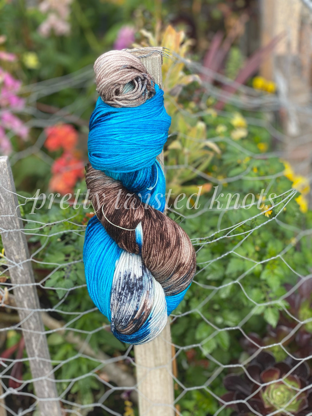 “Blue Winged Kookaburra”, CUSTOM dyed to order, 4ply/200g skein
